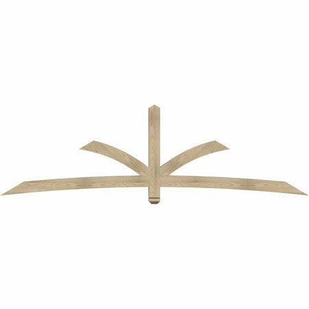 Ekena Millwork Davenport Rough Sawn Timber Gable Bracket, Douglas Fir, 108"W x 31 1/2"H x 4"D x 4"F, 7/12 Pitch GBW108X31X0404DAV00RDF